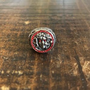 Mens Medusa Head Skull Ring size 8